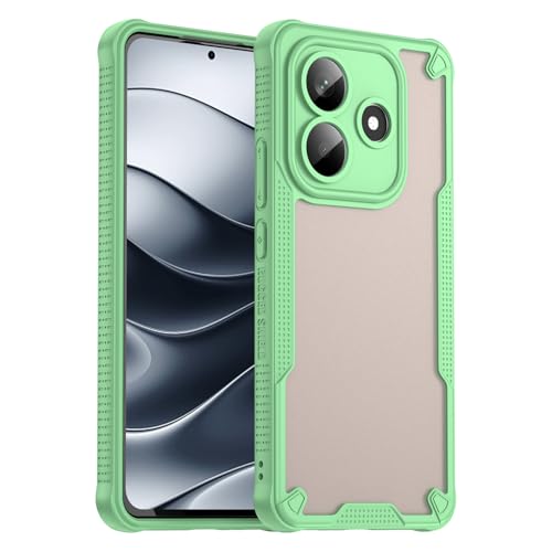 BOKYAS Hülle für Xiaomi Redmi Note 14 5G Stoßfest Schutzhülle Case mit Transluzente Matt PC Rückseite Kratzfest Kameraschutz Handyhülle kompatibel mit Redmi Note 14 5G - Grün BOKYAS Hülle für Xiaomi Redmi Note 14 5G Stoßfest Schutzhülle Case mit Transluzente Matt PC Rückseite Kratzfest Kameraschutz Handyhülle kompatibel mit Redmi Note 14 5G - Grün von BOKYAS