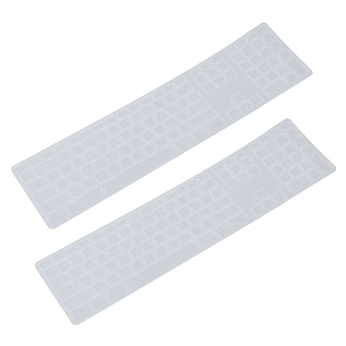 BOLAXHCA 2X Silicone Dünne Tastatur Skin Cover Protector mit Ziffernblock für Transparent von BOLAXHCA