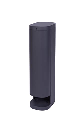 Bold 19486 Volo smarte Garten Steckdose aussen (Steckdosen-Säule) Anthrazit (2X Schuko | Smart Home (iOS & Android) | WLAN | 3680 Watt | 9,5 x 13,5 x 38,5 cm | Einfache Montage) von BOLD