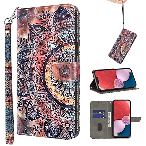 BOLELAW Handyhülle für Samsung Galaxy A20E Hülle, PU Leder Flip Wallet Case Schutzhülle [Kartenschlitzen] [Magnetverschluss]für Samsung Galaxy A20E (Mandala) von BOLELAW