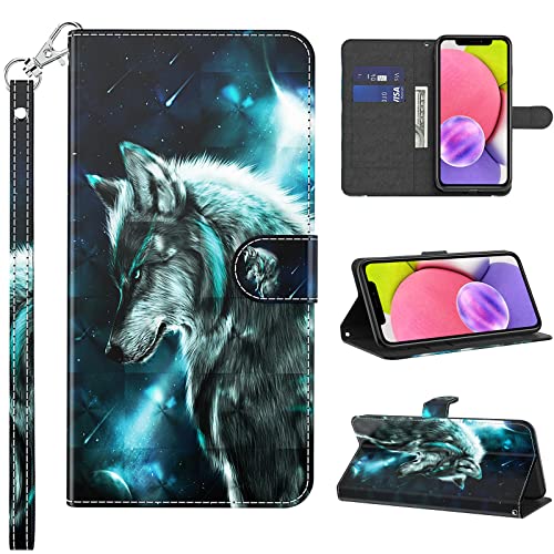 BOLELAW Handyhülle für Xiaomi 13 Ultra Hülle Leder für Xiaomi 13 Ultra 5G Hülle Klappbar Leder Flip Wallet Stoßfeste Case Schutzhülle Klapphülle für Xiaomi 13 Ultra 2023 Hülle (Wolf) von BOLELAW