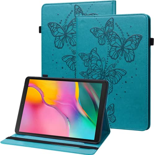 BOLELAW Hülle für Lenovo Tab M10 Plus 3rd Gen 10.61 Zoll 2022 (TB125FU/TB128FU) mit Kartenfach Standfunktion Leder, Flip Cover Schutzhülle für Lenovo Tab M10 Plus 3rd Gen, Blau von BOLELAW