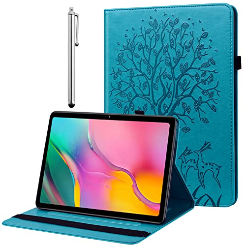 BOLELAW Hülle für Samsung Galaxy Tab S2 9.7 Zoll mit Stylus Stift, Folio Flip PU Leder Schutzhülle Tablet Tasche Standfunktion Galaxy Tab S2 T810 T815 (Blau) von BOLELAW