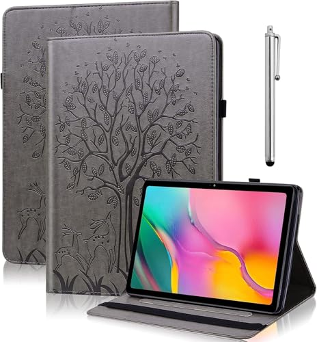 BOLELAW Hülle für Samsung Galaxy Tab S2 9.7 Zoll mit Stylus Stift, Folio Flip PU Leder Schutzhülle Tablet Tasche Standfunktion Galaxy Tab S2 T810 T815 (Gray) von BOLELAW