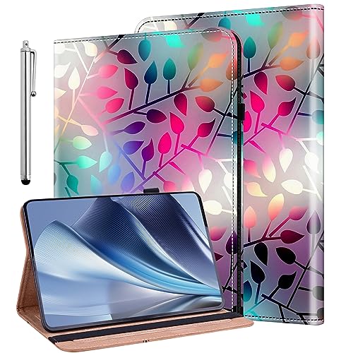 BOLELAW Hülle für Samsung Galaxy Tab S6 Lite 2022/2020 (P613/P619/P610/P615), Premium PU Folio Schutzhülle Stifthalter Dokumentschlitze Wallet Cover Case Samsung Tab S6 Lite Hülle (Ahornblatt) von BOLELAW