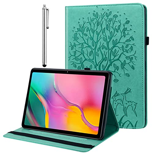 BOLELAW Hülle für Xiaomi Pad 5/Xiaomi Pad 5 Pro 11 Zoll 2021 mit Stift und Stifthalter, Kartenschlitz Standfunktion Flip Fashion Schutzhülle für Xiaomi Pad 5 Pro Tablet Hülle, Grün von BOLELAW