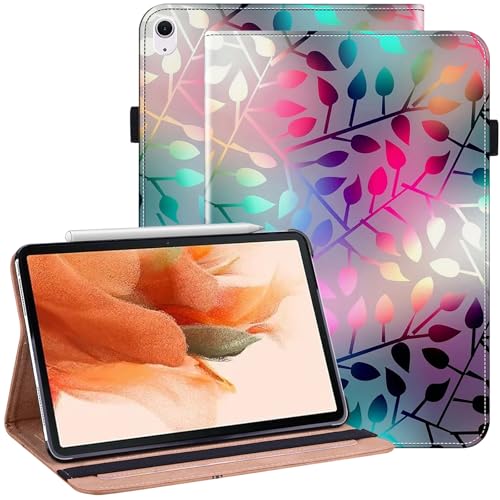 BOLELAW Hülle für iPad Air 13 Zoll (M3/M2 2025/2024) PU Leder Folio Flip Case mit Kartenschlitz Standfunktion Tablet Hülle für iPad Air 13, Ahornblatt von BOLELAW