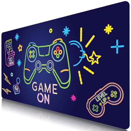 BOLELAW XL Mauspad 800×400 mm Gaming Mauspad mit Strapazierfähiger Naht und Rutschfester Gummibasis für PC-Büro MacBook Laptop Gaming Computer, Spielstart von BOLELAW