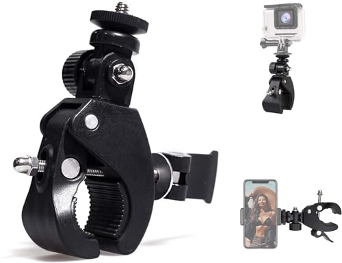 BOLLUMA Kamera Super Clamp Schnellspanner Rohrklemme Rohr Fahrradklemme w / 1/4 "-20 Gewinde Kopf für DSLR Kamera/DV/Ipad/Monitor, für Ipad Halterung/Notenständer/Mikrofonständer/Motorrad BOLLUMA Kamera Super Clamp Schnellspanner Rohrklemme Rohr Fahrradklemme w / 1/4 "-20 Gewinde Kopf für DSLR Kamera/DV/Ipad/Monitor, für Ipad Halterung/Notenständer/Mikrofonständer/Motorrad von BOLLUMA
