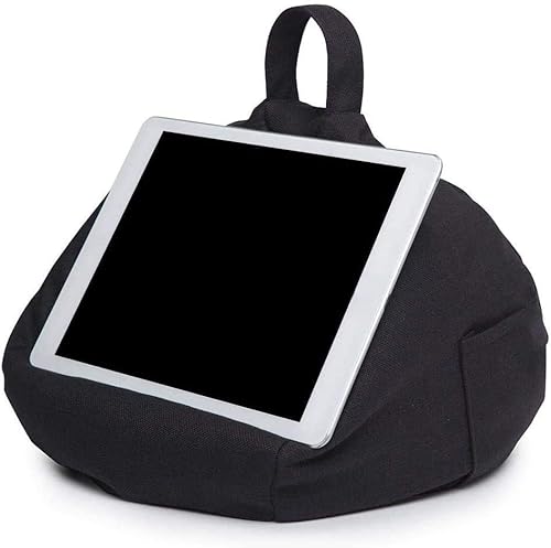 Tablet-Halterung für Kissen, weich, für Sofa, Bettkissen, tragbar, für Tabletten, eReader, Smartphones (schwarz) von BOLYUM
