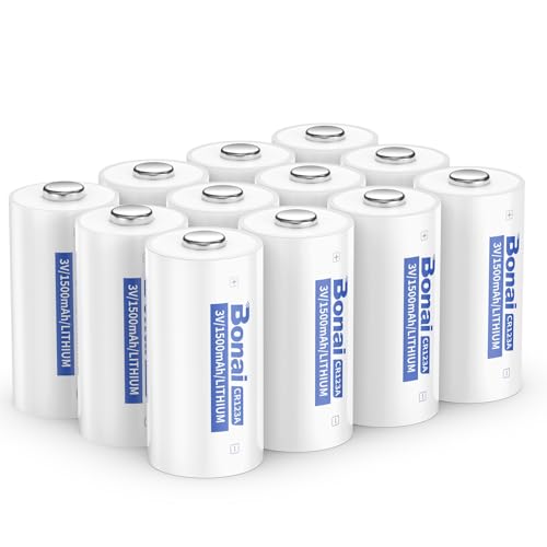 BONAI CR123A Lithium Batterien 3V 1500mAh CR123 Akku Batterien Nicht Wiederaufladbar Geringe Selbstentladung 12 Stück für Taschenlampe, Kamerablitz, Spielzeug, Mikrofon, Intelligentes Instrumen BONAI CR123A Lithium Batterien 3V 1500mAh CR123 Akku Batterien Nicht Wiederaufladbar Geringe Selbstentladung 12 Stück für Taschenlampe, Kamerablitz, Spielzeug, Mikrofon, Intelligentes Instrumen von BONAI