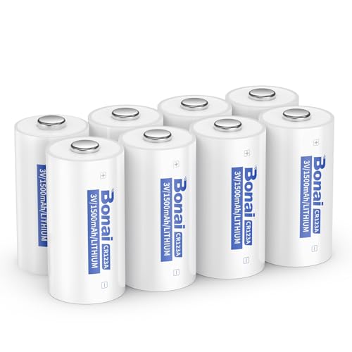 BONAI CR123A Lithium Batterien 3V 1500mAh CR123 Akku Batterien Nicht Wiederaufladbar Geringe Selbstentladung 8 Stück für Taschenlampe, Spielzeug, Alarmsystem, Mikrofon, Intelligentes Instrumen BONAI CR123A Lithium Batterien 3V 1500mAh CR123 Akku Batterien Nicht Wiederaufladbar Geringe Selbstentladung 8 Stück für Taschenlampe, Spielzeug, Alarmsystem, Mikrofon, Intelligentes Instrumen von BONAI