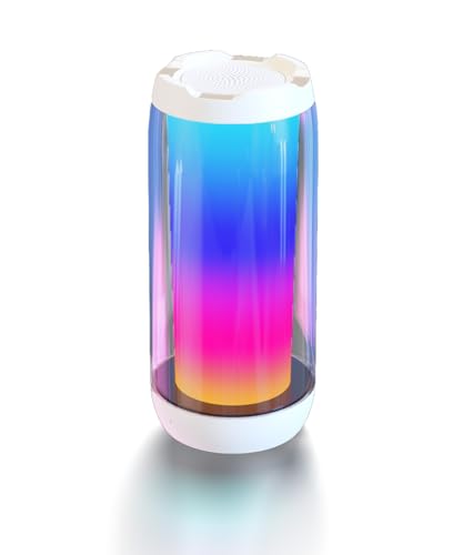 BONBELONG Kabelloser tragbarer Bluetooth-Lautsprecher, kabelloser Stereosound, 360°-Surround-Sound, 24 Stunden Akkulaufzeit, farbenfrohes LED-Licht Geeignet für Partys und Zusammenkünfte zu Hause BONBELONG Kabelloser tragbarer Bluetooth-Lautsprecher, kabelloser Stereosound, 360°-Surround-Sound, 24 Stunden Akkulaufzeit, farbenfrohes LED-Licht Geeignet für Partys und Zusammenkünfte zu Hause von BONBELONG