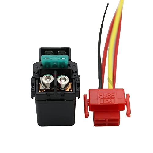 Anlasserrelais Magnetschalter Für KAWASAKI ZX1000 Z1000SX Z800 ZX1400 ZX-14R ZZR1400 ZR900 Z900 Ninja KLZ1000 Motorrad Starter Relais Solenoid (Color : Relay Plug) von BONFUN