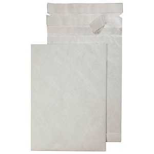 BONG Faltentaschen Tyvek® E-Commerce DIN C4 ohne Fenster weiß mit 2,5 cm Falte, 50 St. von BONG