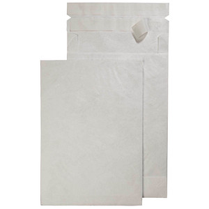 BONG Faltentaschen Tyvek® E-Commerce ca. DIN B4 ohne Fenster weiß mit 5,0 cm Falte, 50 St. von BONG