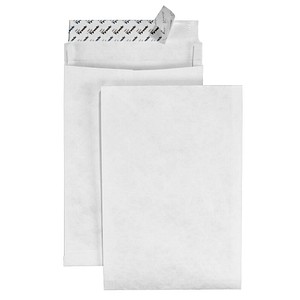 BONG Faltentaschen Tyvek® Expander DIN B4 ohne Fenster weiß mit 3,8 cm Falte, 100 St. von BONG