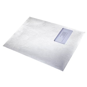 BONG Versandtaschen Tyvek® Pocket DIN C4 mit Fenster weiß 100 St. von BONG