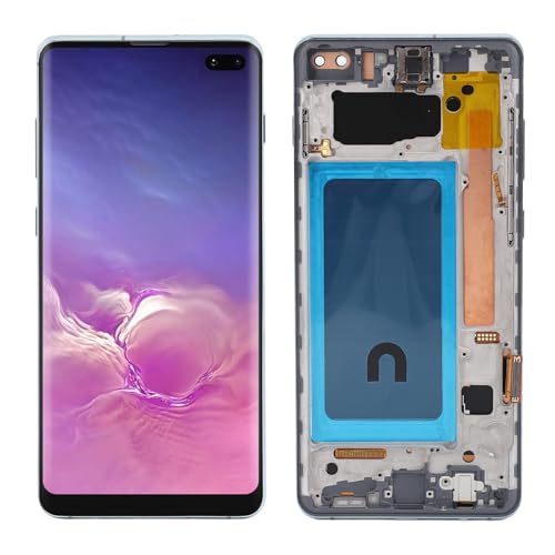 BONKZEBU 6.4 -Zoll -Telefonbildschirm -Austausch für S10 Plus LCD Display Digitizer Touch Assembly Reparaturkit für SM G975F G975U G975W G975A (Grün) von BONKZEBU