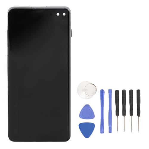 BONKZEBU 6.4 -Zoll -Telefonbildschirm -Austausch für S10 Plus LCD Display Digitizer Touch Assembly Reparaturkit für SM G975F G975U G975W G975A (Schwarz) von BONKZEBU