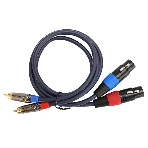 BONKZEBU Dual Bis XLR Männliche Kabel, 4n OFC -Kabel -Schwerpfleger 2 XLR Frauen Bis 2 Männliches Patchkabel, 24K Gold Plated Connector Dual Female 5 Fuß, für Studio- und Live -Auftritte BONKZEBU Dual Bis XLR Männliche Kabel, 4n OFC -Kabel -Schwerpfleger 2 XLR Frauen Bis 2 Männliches Patchkabel, 24K Gold Plated Connector Dual Female 5 Fuß, für Studio- und Live -Auftritte von BONKZEBU