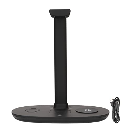 BONKZEBU Wireless Ladegerät Kompatibel, Abnehmbares Design Kopfhörerständer, Stilvolles Aussehen 4 in 1 Drahtloses Ladegerät mit Kopfhörer -Headset -Halter für Mobiltelefone Ohrhörer BONKZEBU Wireless Ladegerät Kompatibel, Abnehmbares Design Kopfhörerständer, Stilvolles Aussehen 4 in 1 Drahtloses Ladegerät mit Kopfhörer -Headset -Halter für Mobiltelefone Ohrhörer von BONKZEBU