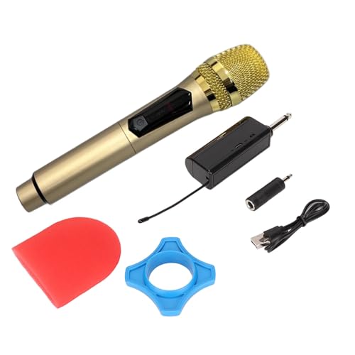 BONKZEBU Wireless Mikrofon zu Hause, Effiziente Schallabholung Wireless Mikrofone, Stabiles Signal - -Mikrofon -Pro, für die Heimatkonferenz Im Freien (Gold) von BONKZEBU