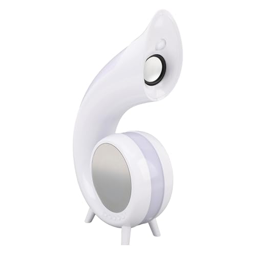 Desktop Smart Lautsprecher Licht, 1200 -mAh -Batterie -Lampe mit Großer Kapazität, Bequemer Alarmmodus Computerlautsprecher für Desktop, für Schlafzimmer Bürohaus von BONKZEBU