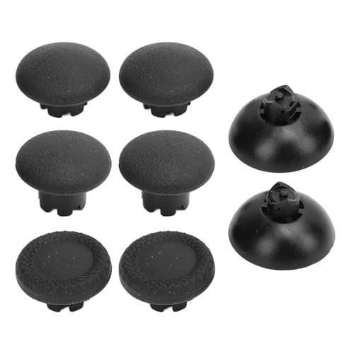 Performance Thumbstick Caps Ersatzkit, Verstärkter Daumenstifte für Griffersatz, Verbesserter Komfort -Daumenstock -Griffe für Kantencontroller (Schwarz) von BONKZEBU