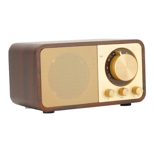 Retro Wood Bluetooth -Lautsprecher, Klare Klangqualität, Tragbarer Drahtloser Vintage -Holzlautsprecher, für Cafés Restaurants Schlafzimmer Retro Wood Bluetooth -Lautsprecher, Klare Klangqualität, Tragbarer Drahtloser Vintage -Holzlautsprecher, für Cafés Restaurants Schlafzimmer von BONKZEBU