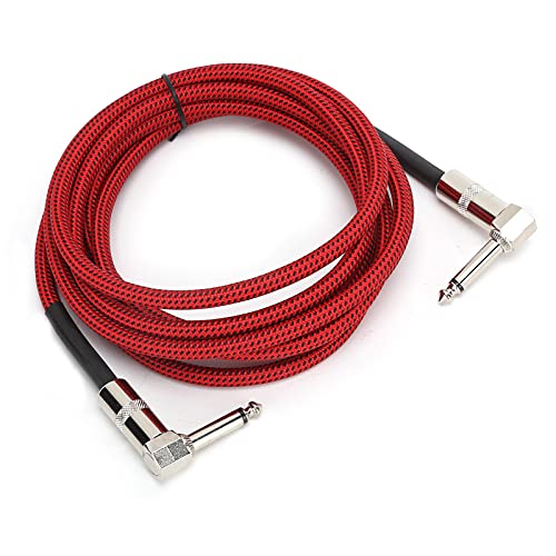 Stereo -Audiokabel, Niedriggeräusche Guten Flexibilität Audiokabel, E -Gitarrenkabel -Gitarren -Amp -Kabel für Mixer, Mikrofone, Elektrikgitarren, Musikinstrumentenzubehör (JD6208) von BONKZEBU