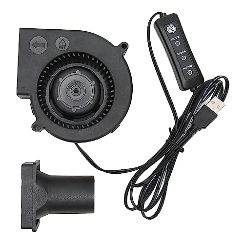 USB -Blower -Lüfter 3.8in, 3 -Geschwindigkeitsmodus DC5V Bürstenloser 3800 U/Min 22 CFM -Computerkühllüfter für PC Electronics 3D -Drucker, 5V -Blower -Lüfter, USB USB -Blower -Lüfter 3.8in, 3 -Geschwindigkeitsmodus DC5V Bürstenloser 3800 U/Min 22 CFM -Computerkühllüfter für PC Electronics 3D -Drucker, 5V -Blower -Lüfter, USB von BONKZEBU