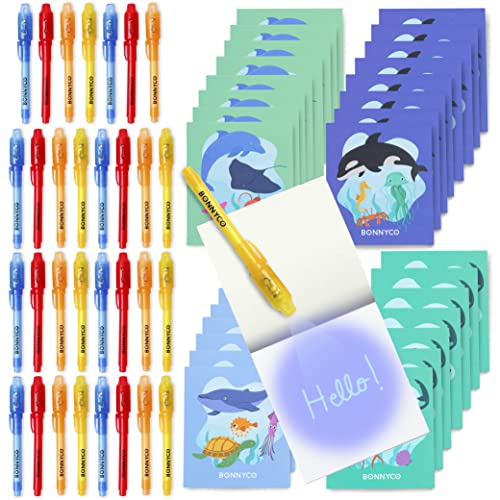 BONNYCO UV Stift und Notizbuch, 32 Stück Ozean Mitgebsel Kindergeburtstag Jungen & Mädchen, Kindergeburtstag Gastgeschenke, Adventskalender und Kleine Geschenke für Kinder, Meer Geburtstagsdeko BONNYCO UV Stift und Notizbuch, 32 Stück Ozean Mitgebsel Kindergeburtstag Jungen & Mädchen, Kindergeburtstag Gastgeschenke, Adventskalender und Kleine Geschenke für Kinder, Meer Geburtstagsdeko von BONNYCO