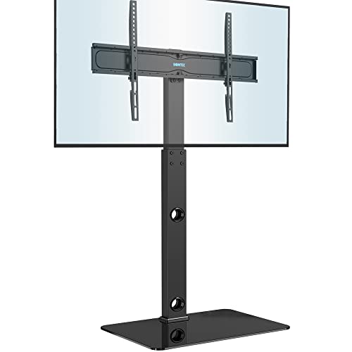 BONTEC TV Ständer Standfuß Fernsehstand für 30-70 Zoll Flach & Curved Fernseher bis zu 40 kg, Schwenkbar & Höhenverstellbar, TV Bodenständer Hoher, Max. VESA 600 x 400 mm von BONTEC