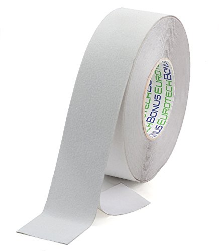 BONUS Eurotech 1BL43.10.0050/018 Anti Rutsch Klebeband, Klebstoff auf Acrylbasis, Krepp PVC Folie, Länge 18 m x Breite 50 mm x Dicke 0,70 mm, Weiß von BONUS Eurotech