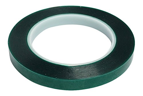 BONUS Eurotech 1BL54.03.0009/066A# Abdeckband aus Polyester, Silikonklebstoff, 240 Grad C, Länge 66 m x Breite 9 mm x Gesamtdicke 0,085 mm, Grün/Durchsichtig von BONUS Eurotech