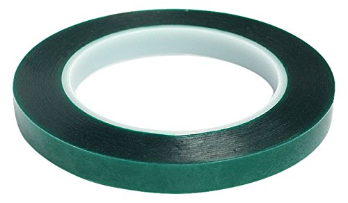 BONUS Eurotech 1BL54.03.0019/066A# Abdeckband aus Polyester, Silikonklebstoff, 240 Grad C, Länge 66 m x Breite 19 mm x Gesamtdicke 0,085 mm, Grün/Durchsichtig von BONUS Eurotech