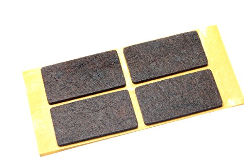BONUS Eurotech 1MG14.21.0025/050 Selbstklebende Filzgleiter, 25 mm x 50 mm, Braun (4-er Pack) von BONUS Eurotech