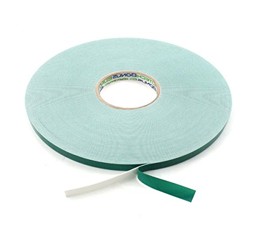 BONUS Eurotech 2BF42.10.0012/010A# Doppelseitiges Schaumstoffklebeband, Acrylklebstoff, Geschlossenzelliger Polyethylen, Länge 10 m x Breite 12 mm x Gesamtdicke 0,8 mm, Weiß von BONUS Eurotech