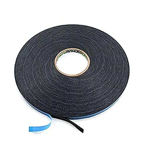 BONUS Eurotech 2BF42.61.0009/010A# Doppelseitiges Schaumstoffklebeband, Acrylklebstoff, Geschlossenzelliger Polyethylen, Länge 10 m x Breite 9 mm x Gesamtdicke 0,8 mm, Schwarz von BONUS Eurotech