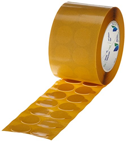 BONUS Eurotech 2XF42.11.0000/028A# Doppelseitigklebrige Schaumräder mit Blatt, Durchmesser 28 mm, Dicke 0,8 mm, Weiß (500-er Pack) von BONUS Eurotech