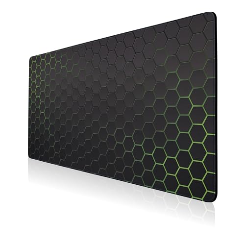 BOOAOOITD XL-Gaming-Mauspad, verlängertes XL-Mauspad mit weichem Seidenstoff und rutschfester Gummiunterseite, Computertastatur, Mauspad für Firmenbüro, Gamer, 80 x 40 cm von BOOAOOITD