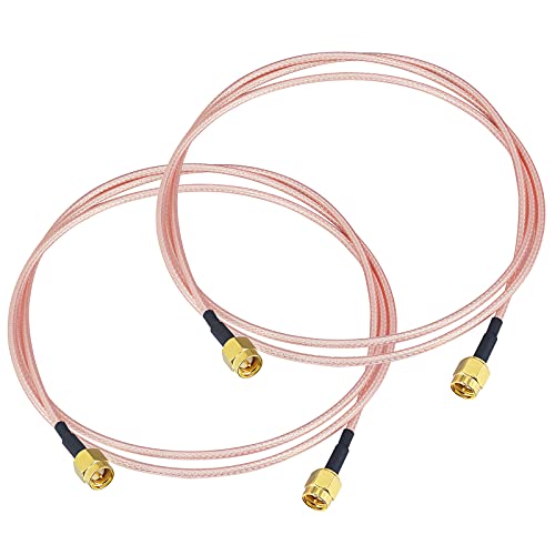 Boobrie 2 Stück 1M SMA-Stecker auf SMA-Stecker Koaxialkabel RG316 für Router, WLAN-Antenne, 4G-Antenne, Satellitenantenne von Boobrie