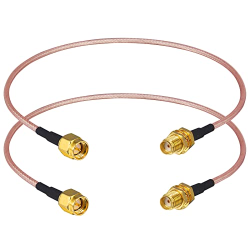 Boobrie 2 x SMA Kabel 30 cm SMA Stecker auf SMA Buchse RG316 Koaxialkabel SMA-Kabel männlich weiblich SMA-Verlängerungskabel 4G für Koaxial-Antennenkabel, Antenne 4G, Router Wireless von Boobrie