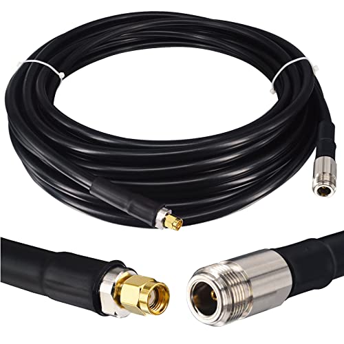 BOOBRIE-400 BMR400 RP-SMA Stecker auf N Buchse Kabel 10M 50 Ohm Ultra Low Loss Koaxial WiFi Antennenkabel für 3G/4G/LTE/GPS/RF FPV WiFi Antenne Wlan Wirelesse Router von Boobrie