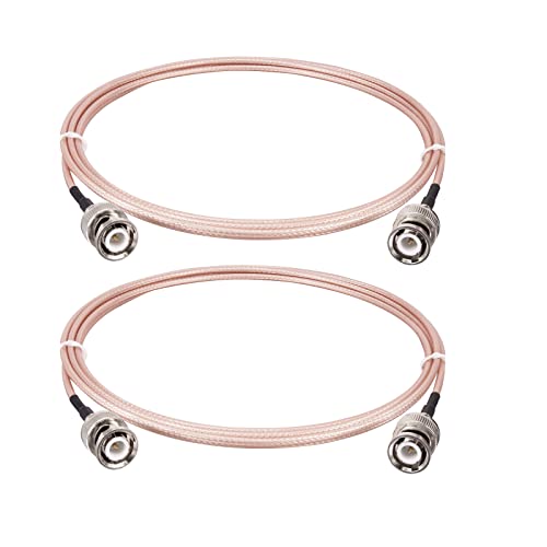 Boobrie RG316 BNC Kabel 2M BNC Stecker auf Stecker Koaxialkabel RG316 50 Ohm BNC-Stecker HD-SDI-Kabel für Videosignale CCTV DVR Antenne Handfunk-Scanner von Boobrie