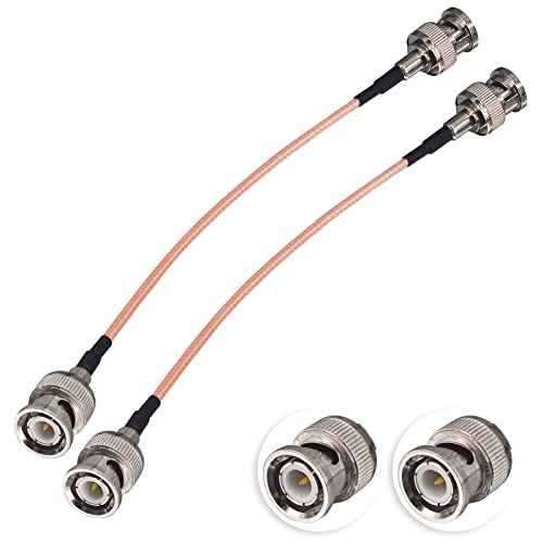 BOOBRIE RG316 Kabel BNC Stecker auf Stecker Kabel 15CM Koaxialkabel RG316 50Ohm BNC auf BNC Stecker Kabel HD-SDI Kabel für CCTV DVR Videosignale Antenne Tragbarer Amateurfunkscanner von BOOBRIE