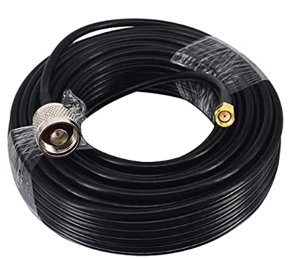 Boobrie RG58 RPSMA auf N Kabel 15M RP-SMA Stecker auf N Stecker Koaxial Kabel Low Loss Wifi Antenne Koaxialkabel Jumper Pigtail 50 Ohm für 3G/4G/LTE/Ham/GPS/RF FPV Antenne Wifi Router Wlan Wirelesse von Boobrie