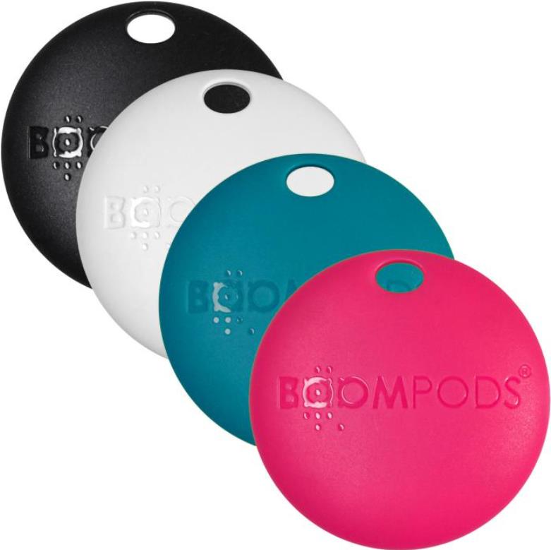 Boompods Boomtag Artikel Finder Schwarz - Blau - Pink - Weiß (TAG4PK) von BOOMPODS