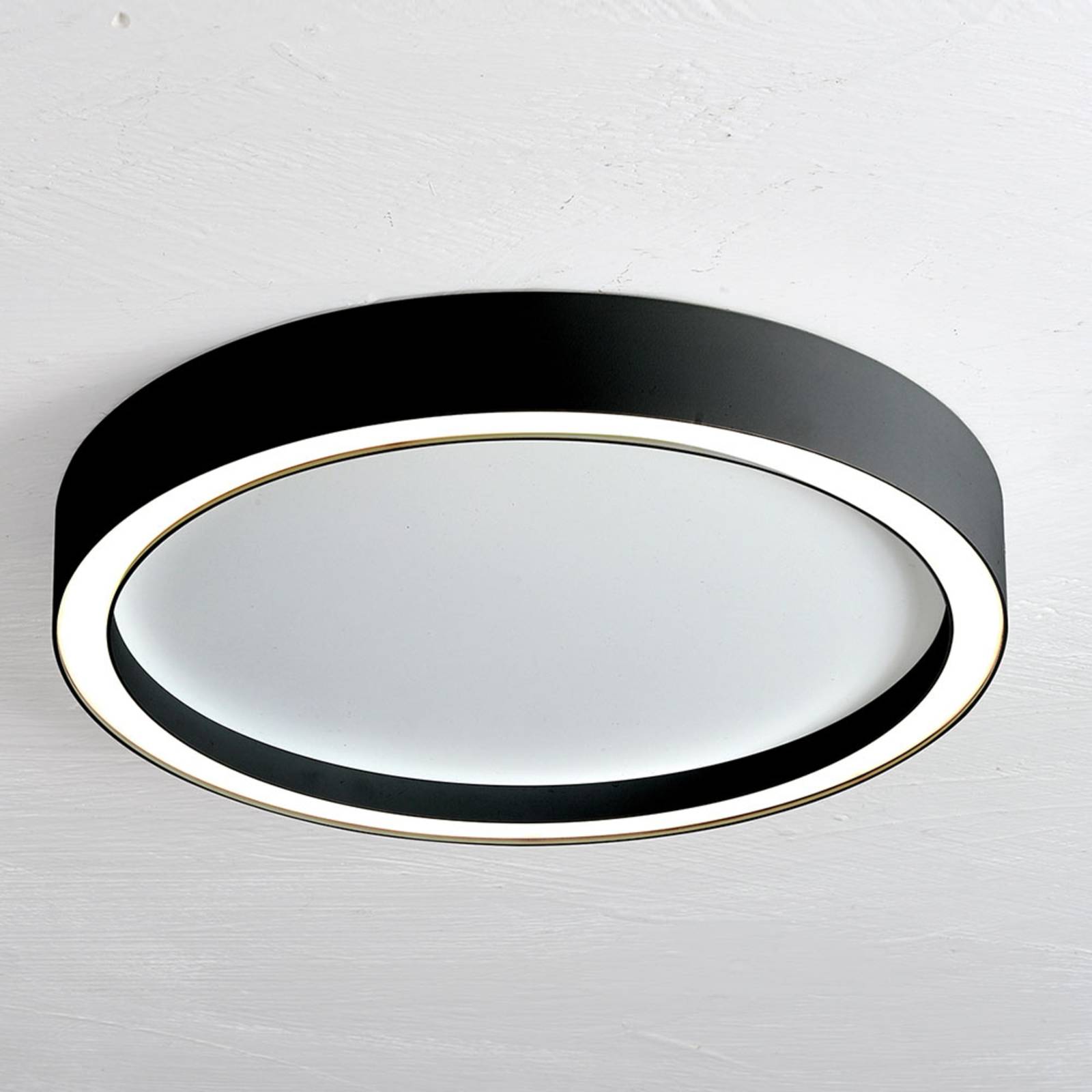 Bopp Aura LED-Deckenleuchte Ø 30cm weiß/schwarz von BOPP
